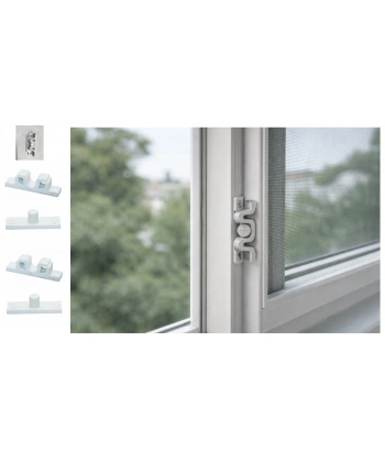 2 Adet Plastik Beyaz Sineklik Çıtçıtı – Dayanıklı ve Pratik Sineklik Sabitleme Aparatı