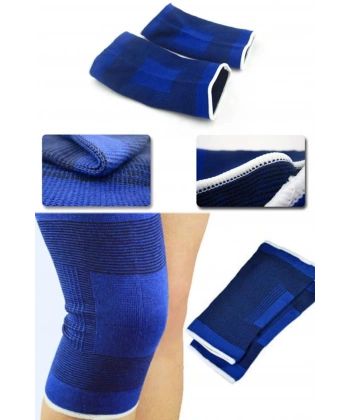 2 Li Elastik Dizlik - Egzersiz ve Spor Dizliği Büyük Boy 23 cm