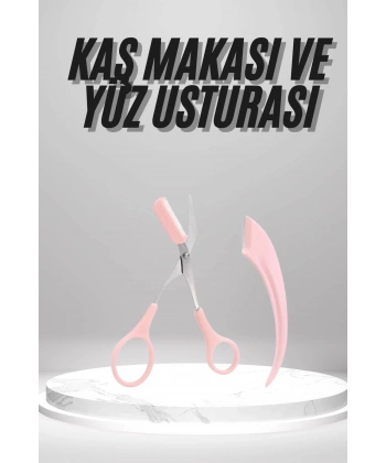 2li Kaş Bakım Seti Taraklı Kaş Makası Ve Kaş Usturası Kaş Şekillendirici