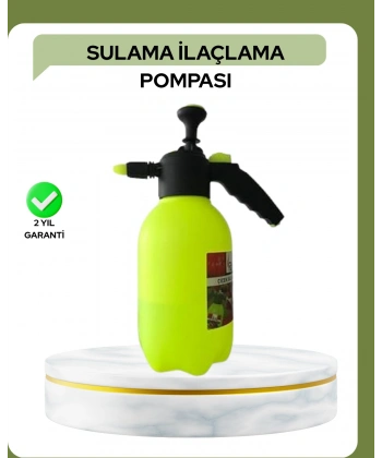 2 Litre Püskürtücü Bakır Nozullu Ayarlı Sprey Temizlik ve Bahçe