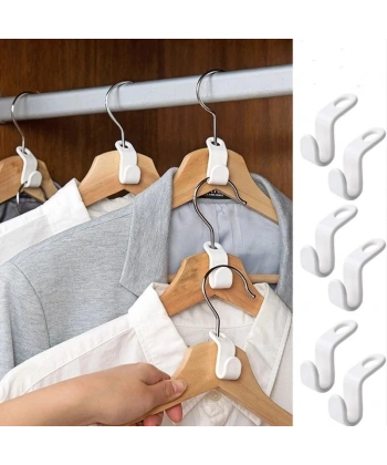 20 Adet Pratik Gardrop Askısı Çoklayıcı Aparatlar - Dolap Askı Çoklayıcı