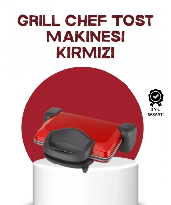 2000 Watt Tost Makinesi 6 Dilim Kapasiteli Döküm Plakalı Üç Kademeli Isı Ayarlı
