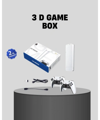 20.000 Yüklü Oyunlu Kablosuz Retro Oyun Konsolu 4K Destekli