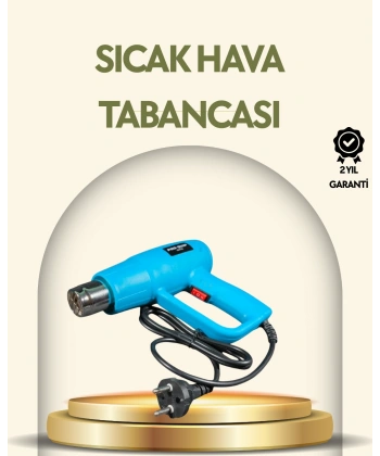 2000W Profesyonel 2 Kademeli Isı Tabancası Sıcak Hava Üfleme