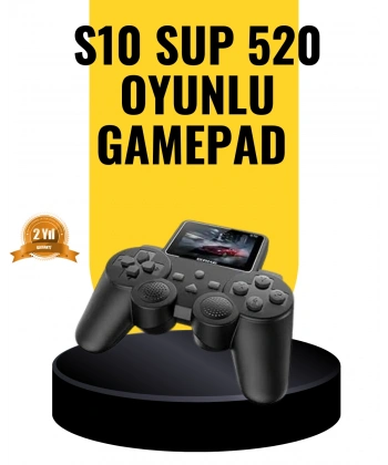 2025 A Kalite S10 Gamepad 520 Oyunlu TV Bağlantılı Retro Atari Konsolu