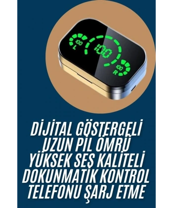 2025 Model Bluetooth Kulaklık Telefon Şarj Edebilen Çağrı Cevaplama Dijital Göstergeli