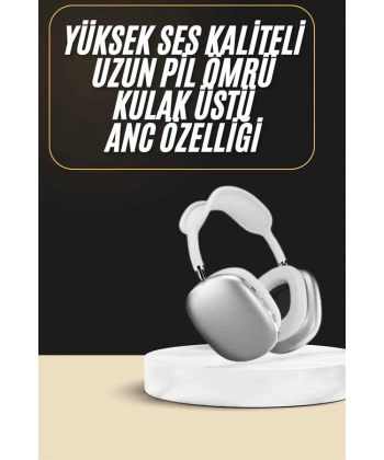 2025 Model Kulak Üstü Kablosuz Bluetooth Kulaklık Gürültü Azalta Uzun Pil