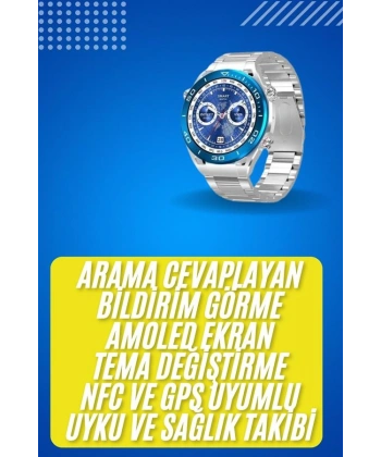 2025 Model Yuvarlak Ekran Android ve İOS Uyumlu GPS Takibi Yapabilen Akıllı Saat