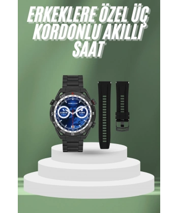 2025 Model Yuvarlak Ekran Android ve İOS Uyumlu GPS Takibi Yapabilen Akıllı Saat