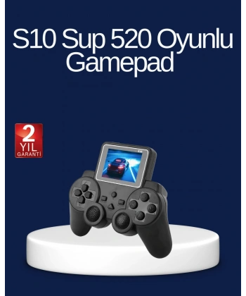 2025 S10 Gamepad 520 Klasik Retro Oyunlu TV Bağlantılı A Kalite Orijinal