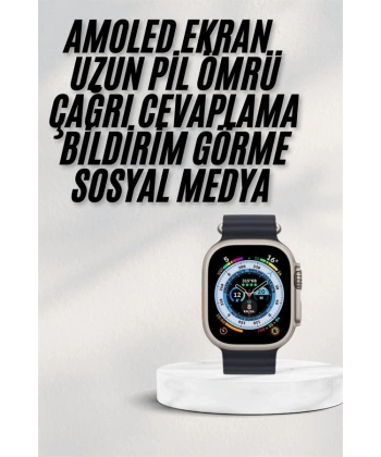 2025 Yeni Model Akıllı Saat Android ve İOS Uyumlu Çağrı Cevaplama