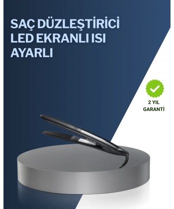 2025 Yeni Seri Dijital Ekranlı Isı Ayarlı Saç Düzleştirici Titanyum Kaplama A Kalite