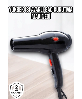 2200 Watt Profesyonel Saç Kurutma Makinesi Güçlü ve Dayanıklı Tasarım