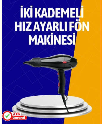 2200W Güçlü Motorlu Ergonomik Fön Makinesi