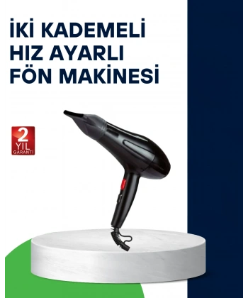 2200W Saç Kurutma Makinesi Soğuk ve Sıcak Üfleme Fonksiyonlu