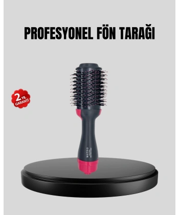 220°C Profesyonel Fön Tarağı – Negatif İyon Teknolojili, 3 Isı Kademeli, 1200W