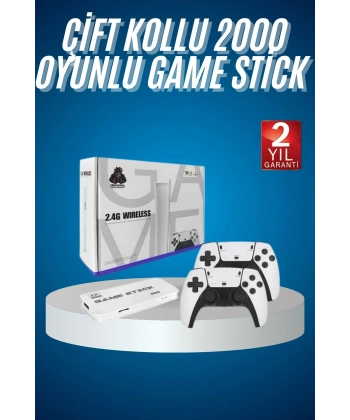 2.4 GHZ Oyun Konsolu Çift Konsol 4K Ultra Hd Game Stick