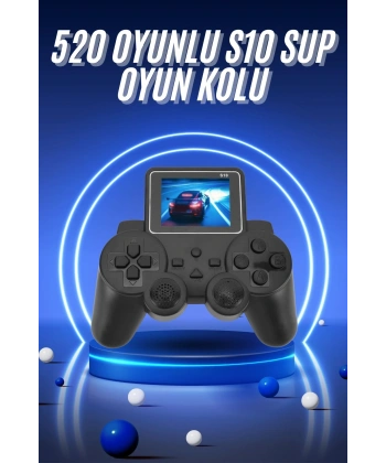 2.4 İnç Ekran 520 Oyunlu Retro Temalı Kablosuz Oyun Kolu El Atarisi