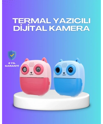 2.4 İnç Ekranlı Çocuk Fotoğraf Makinesi 6X Zoom Özellikli