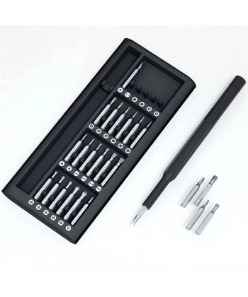 25 Parça Çok Fonksiyonlu Hassas Tornavida Seti – Telefon Tablet Elektronik Tamir Tornavida Seti