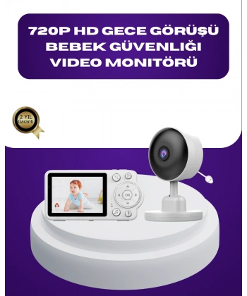 2.8 İnç Ekranlı Bebek Kamerası Gece Görüşlü ve Sesli İletişim