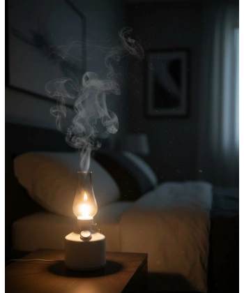 280 ml Retro Tasarım LED Işıklı USB Nemlendirici Aroma Difüzör