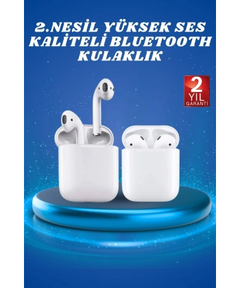 2.Nesil Yeni Model TWS Bluetooth Kulaklık Dokunmatik Kontrol Yüksek Ses Kaliteli