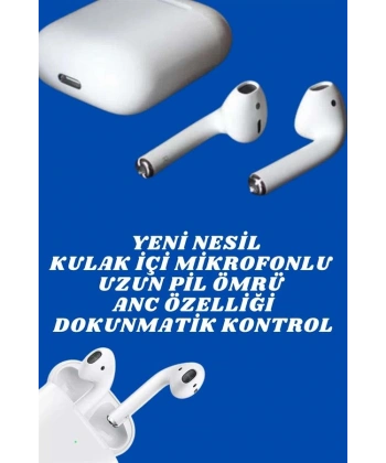 2.Nesil Yeni Model TWS Bluetooth Kulaklık Dokunmatik Kontrol Yüksek Ses Kaliteli