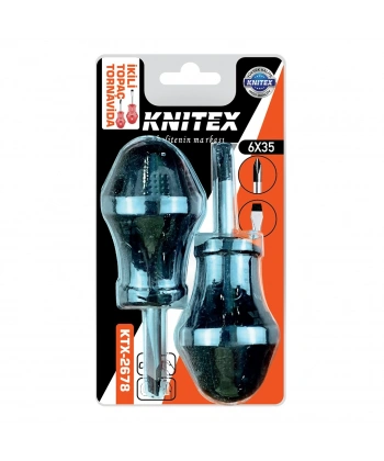 2PCS - YILDIZ-DÜZ TOPAÇ TORNAVİDA SETİ 6X35