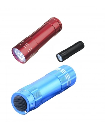 3 Adet 9 Ledli Metal Mini El Fener