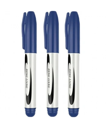 3 Adet Mavi Koli Kalemi - Çuval- Tahta Kalemi