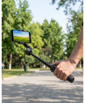 3 Axis Telefon Gimbal Stabilizer Video Çekim Sabitleyici