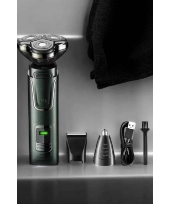 3 Başlıklı Profesyonel Saç ve Sakal Bakım Seti Vücut, Burun ve Kulak Tüy Alma