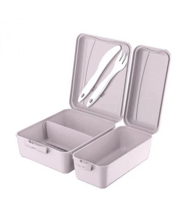 3 Bölmeli Çatal Bıçaklı Beslenme Kabı - Diyet Kabı