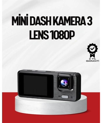 3 Kameralı DVR Araç Kamerası – Tam Güvenlik, Tam Kapsama