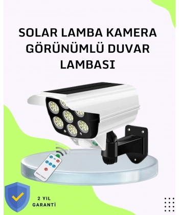 3 Modlu Güneş Paneli Aydınlatmalı Dış Mekan Güvenlik Işığı – IP65 Su Geçirmez, PIR Sensörlü