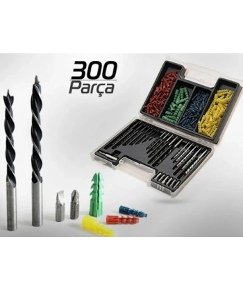 300 Parça Dübel ve Matkap Ucu Seti