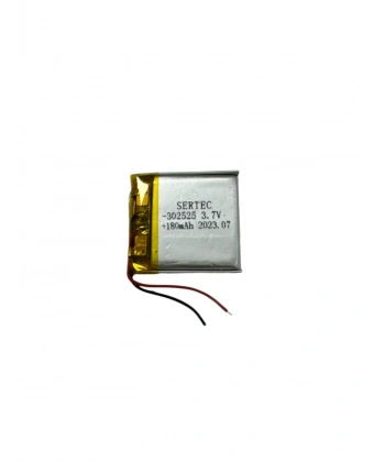 Sertec 302525 3.7V 180mAh Li-Polymer Pil (Devreli/1.5A)