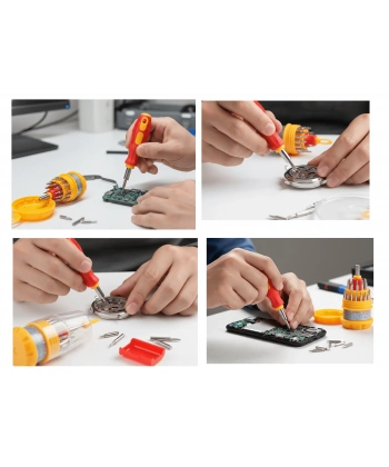 31 Parça Saatçi ve Telefoncu Onarım Tornavida Seti Hassas Tornavida Seti