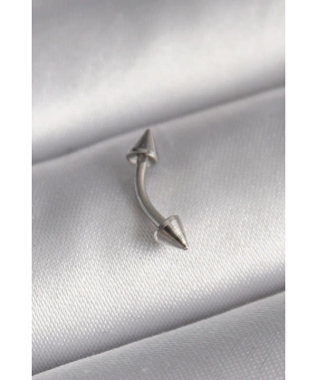 316L Çelik Gümüş Renk Çivi Model Piercing
