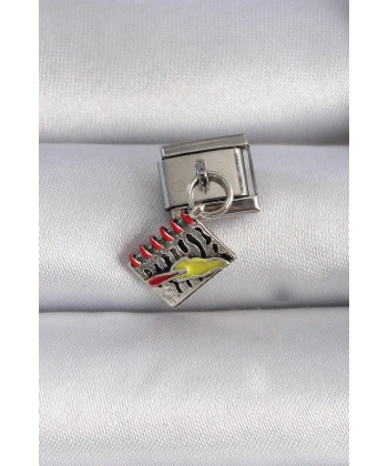 316L Çelik Gümüş Renk Sallantı Defter Figür Nomination Charm