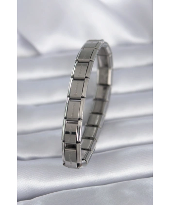 316L Çelik Gümüş Renk Yazılı Nomination Model Kadın Bileklik