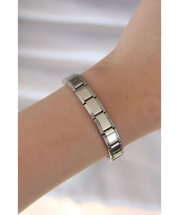 316L Çelik Gümüş Renk Yazısız Nomination Model Kadın Bileklik