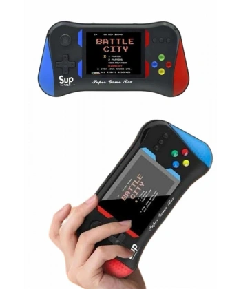 3.5 İnç 500 Klasik Retro Oyun Yüklü Kollu Oyun Konsolu