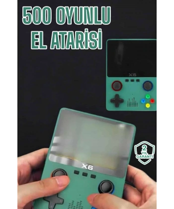 3.5 İnç Ekran 1000 Oyunlu Oyun Konsolu El Atarisi Miüzik Dinleme ve Kitap Okuma