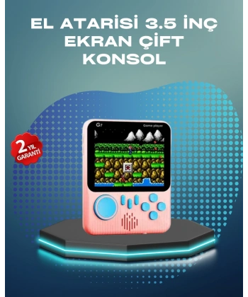 3.5 İnç LCD Ekranlı 666 Oyunlu Taşınabilir Retro Oyun Konsolu