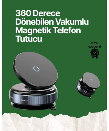 360° Ayarlanabilir Manyetik Araç Telefon Tutucu – Kompakt ve Pratik Tasarım