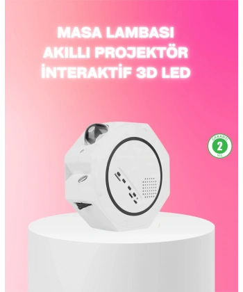 360° Döndürülebilir Yıldızlı Gökyüzü Projeksiyon Gece Lambası