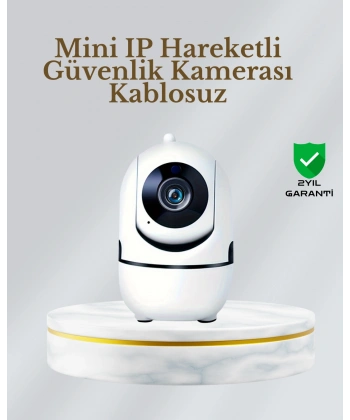 360° Dönen Akıllı WiFi Kamera – Uzaktan Kontrol ve İki Yönlü Ses Özellikli