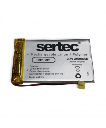 Sertec 385385 3.7V 2150 MAh Li-Polymer Pil (Devreli/1.5A)